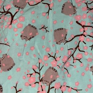 3X Pusheen Green & Pink Cherry Blossom Dress